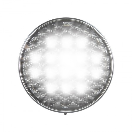 Round Reverse Lamp - Clear Lens - 12/24V (Bulk)